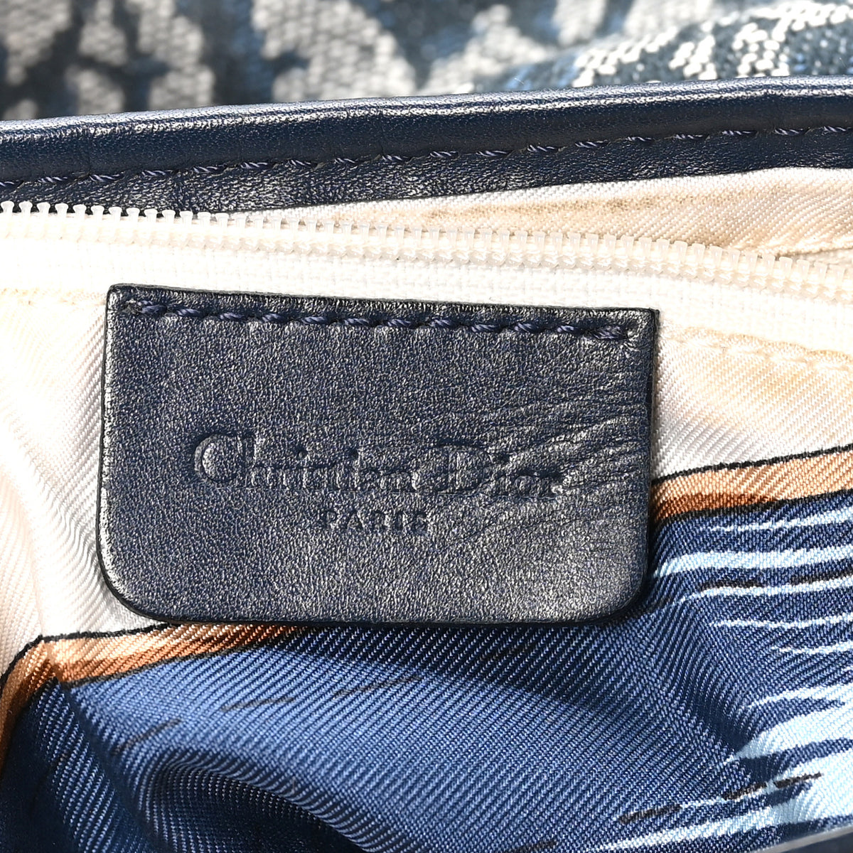 Monogram Saddle Bag Blue