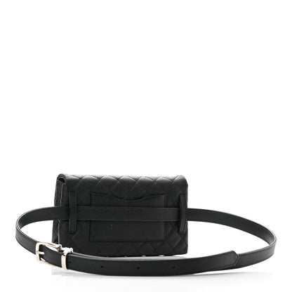 Chanel Grained Calfskin Quilted 2.55 Reissue Flap Belt Bag Clutch Black 3 of 11