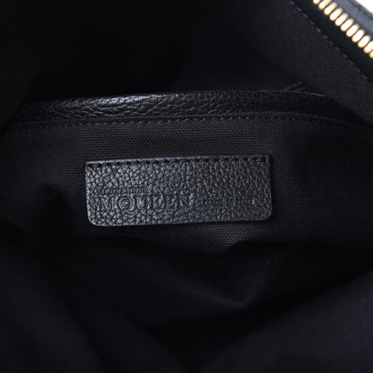 Alexander McQueen Grainy Calfskin Padlock Skull Clutch Black 7 of 8