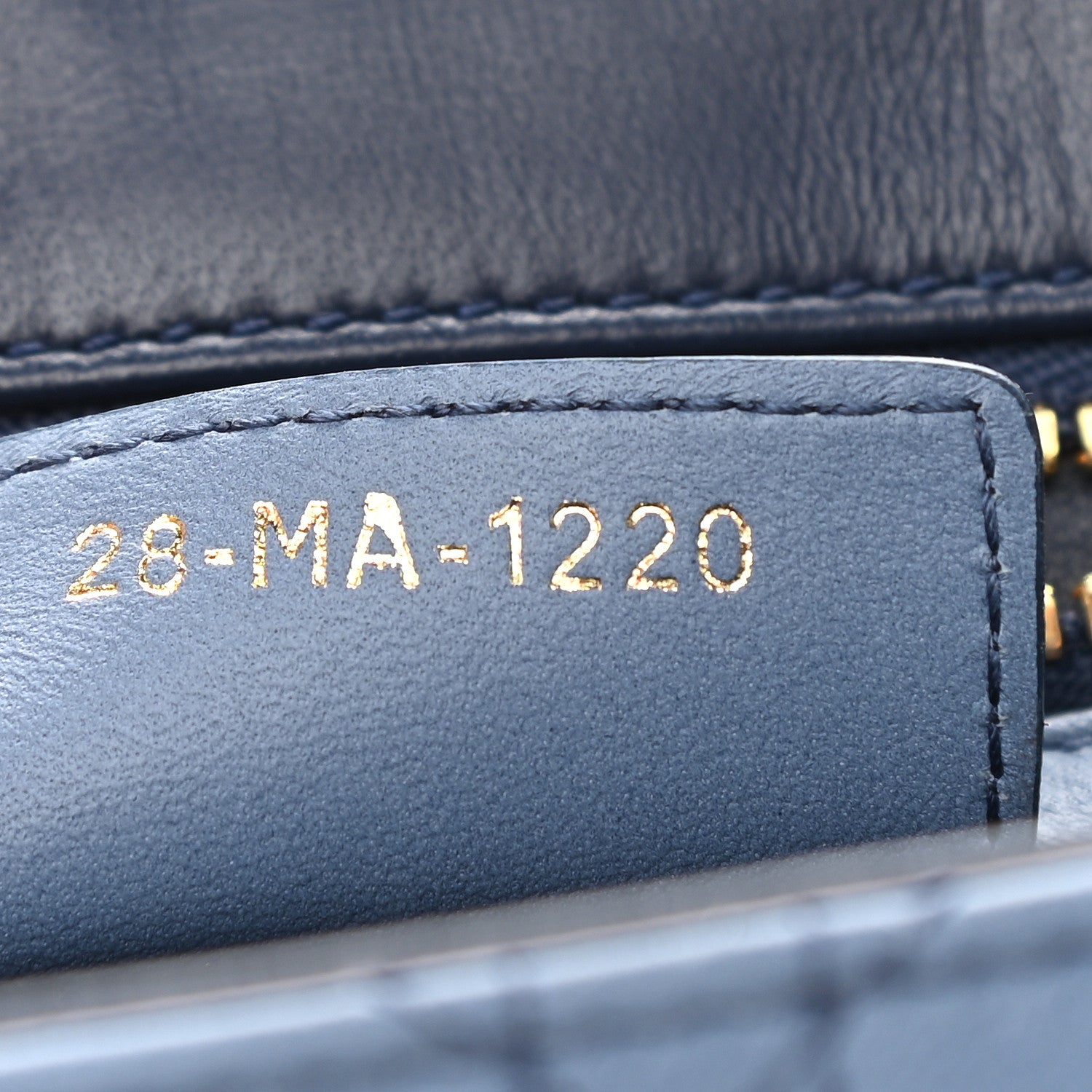 Christian Dior Lambskin Cannage Gradient Large Caro Bag Indigo Blue 7 of 10