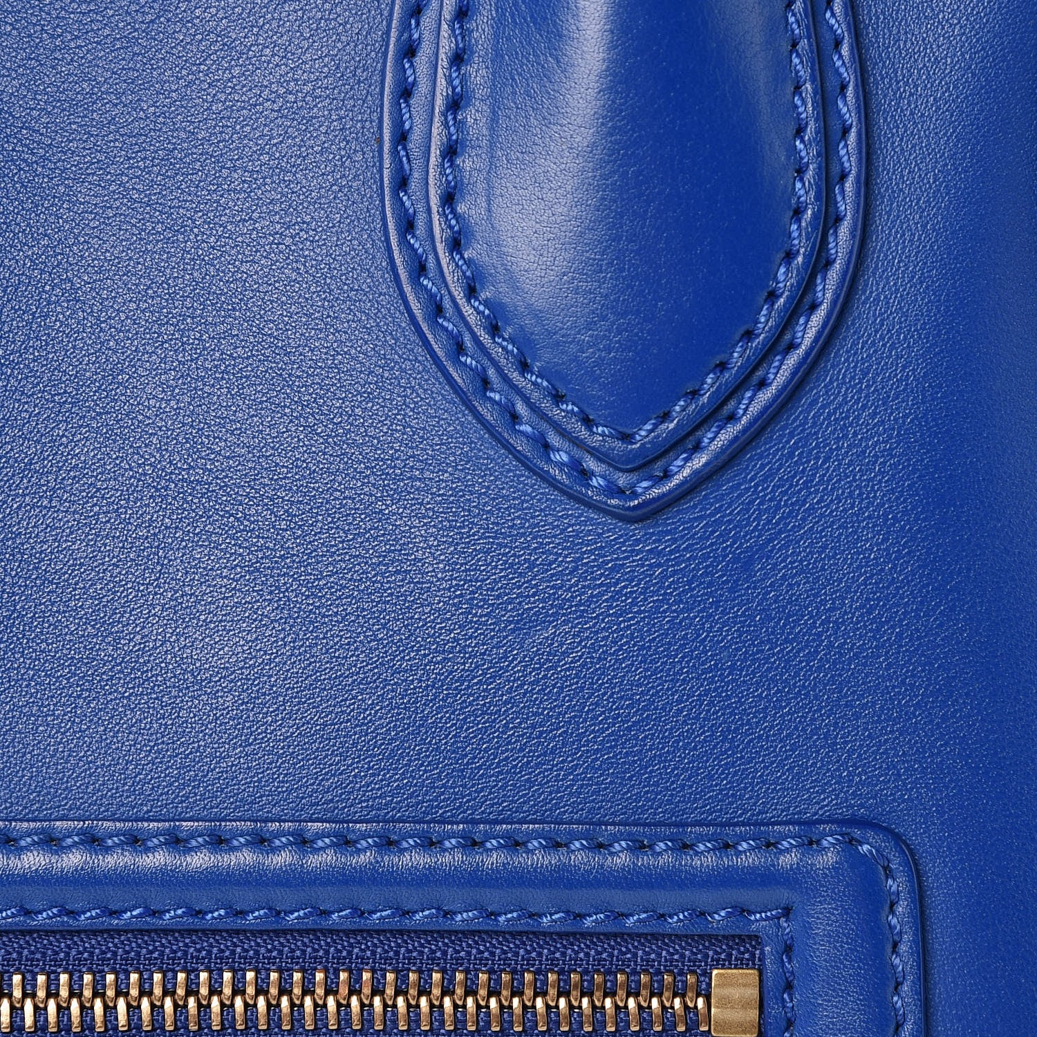 Celine Smooth Calfskin Mini Luggage Royal Blue 10 of 15