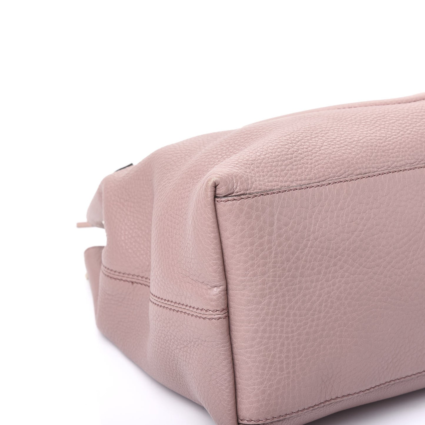 Pebbled Calfskin Medium Soho Chain Shoulder Bag Dark Cipria