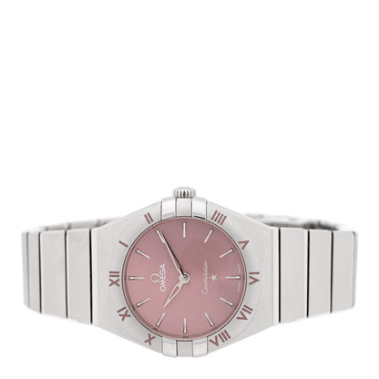 Omega Stainless Steel 28mm Constellation Quartz Watch Pink 131.10.28.60.11.001 2 of 5