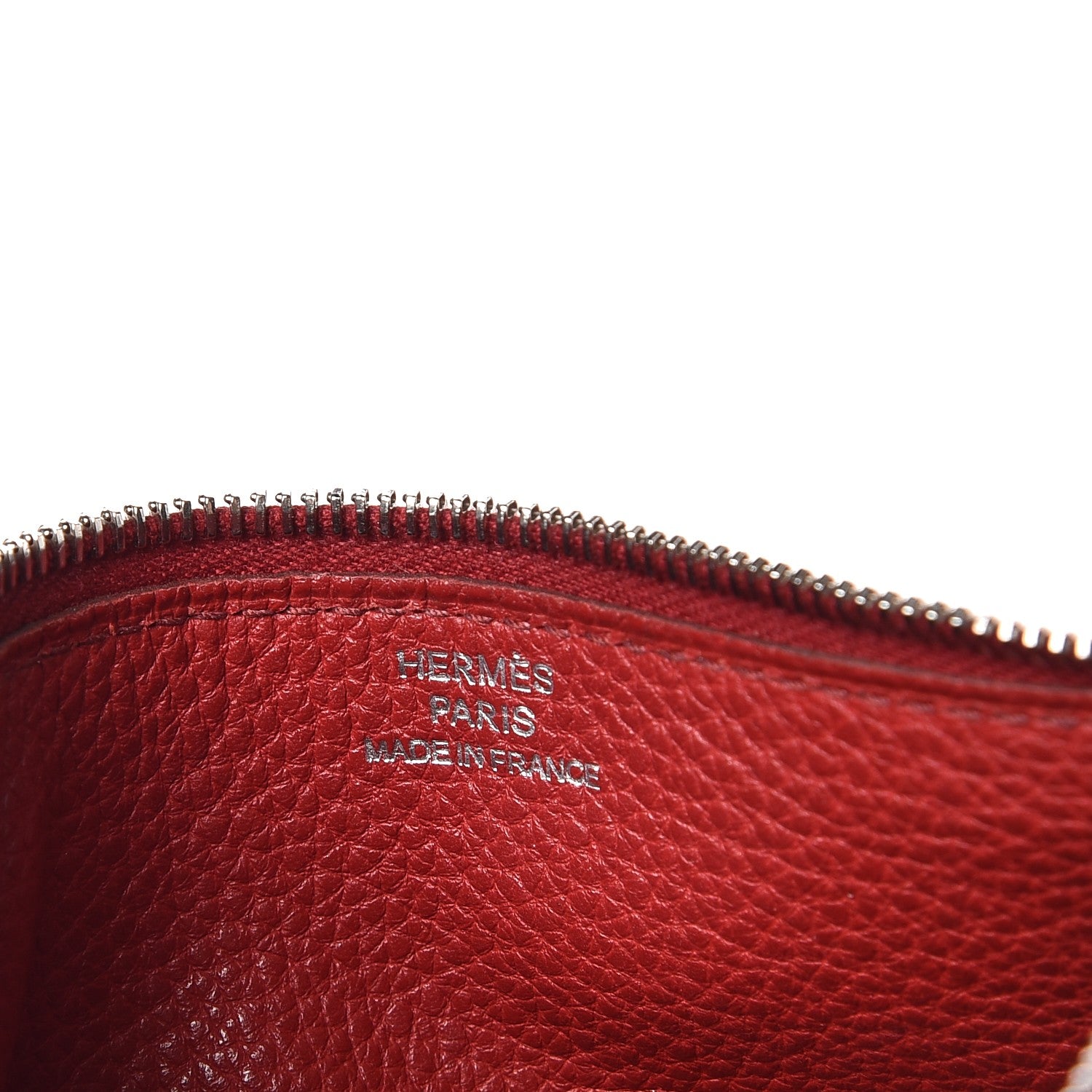 Hermes Togo Dogon Duo Wallet Chocolate Rouge Garance 9 of 14