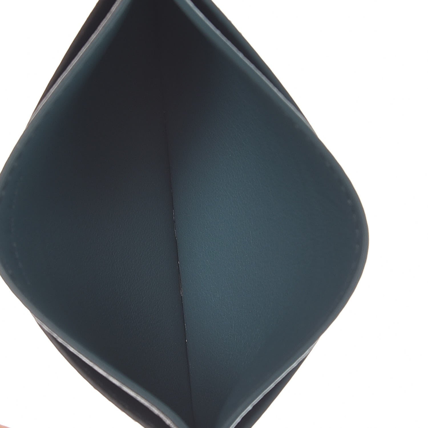 Celine Smooth Lambskin Bi-Color Solo Card Holder Orage Black 5 of 9
