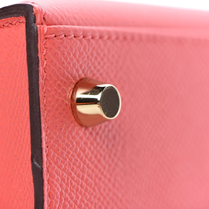 Hermes Epsom Kelly Sellier 25 Rose Jaipur 7 of 38