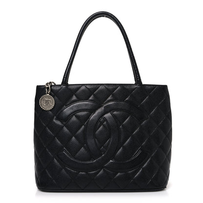 Chanel Caviar Quilted Medallion Tote Black 1 of 11