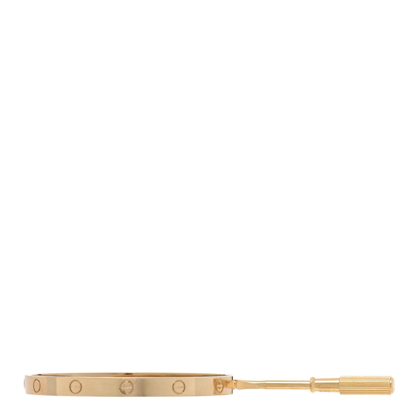 18K Yellow Gold LOVE Bracelet 19
