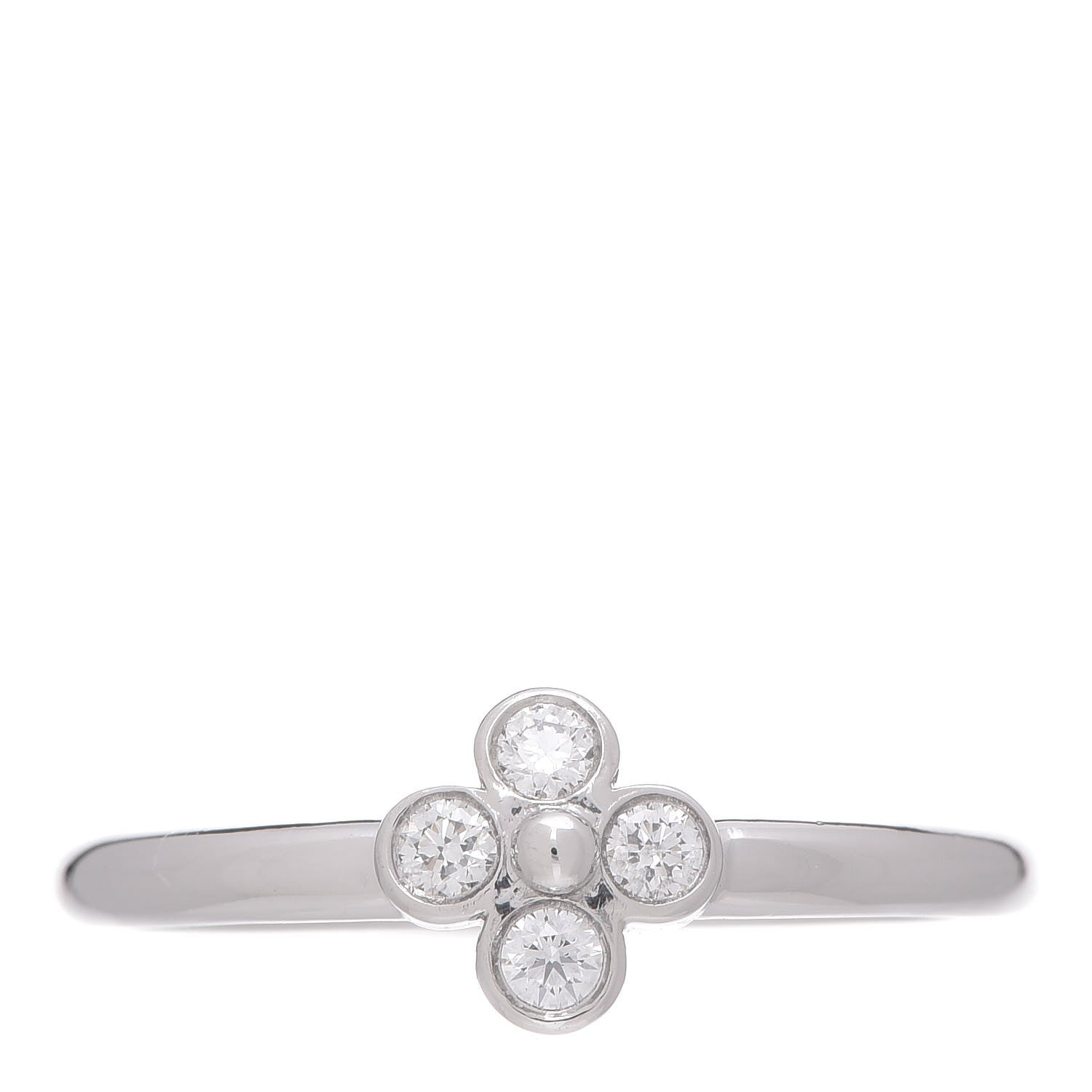 Tiffany Platinum Diamond Lace Ring 53 6.25 1 of 6