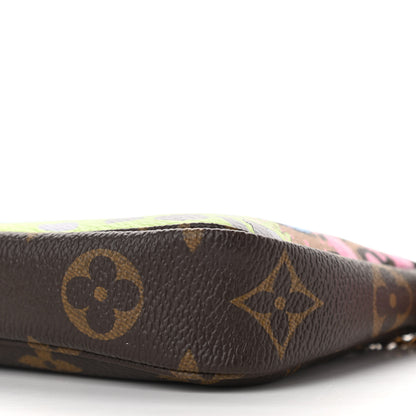Louis Vuitton Monogram 2021 Christmas Animation Japanese Garden Mini Pochette Accessories Wisteria Pink 10 of 10