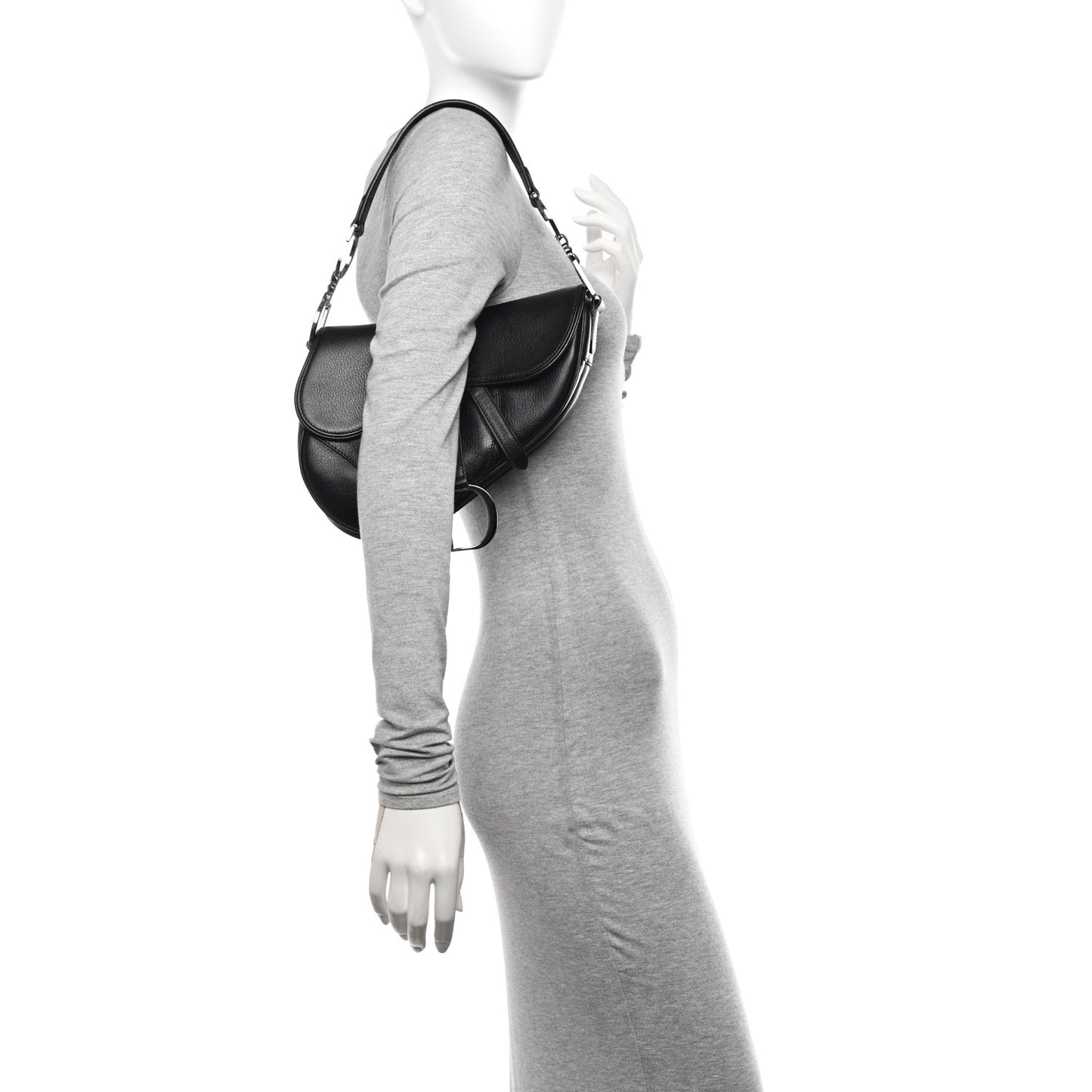 Calfskin Saddle Bag Black
