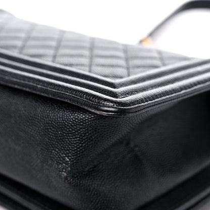 Chanel Caviar Quilted Medium Boy Flap Black 11 of 18
