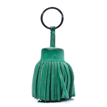 Hermes Lambskin Carmen Tassel Key Holder Menthe 1 of 5
