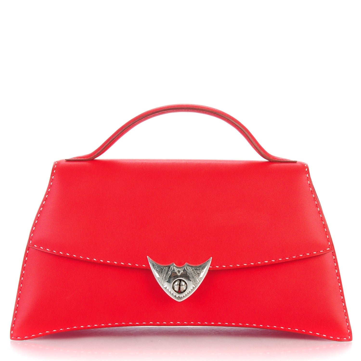Hermes Veau Gulliver Touareg Abal Handbag Rouge Vif 1 of 7