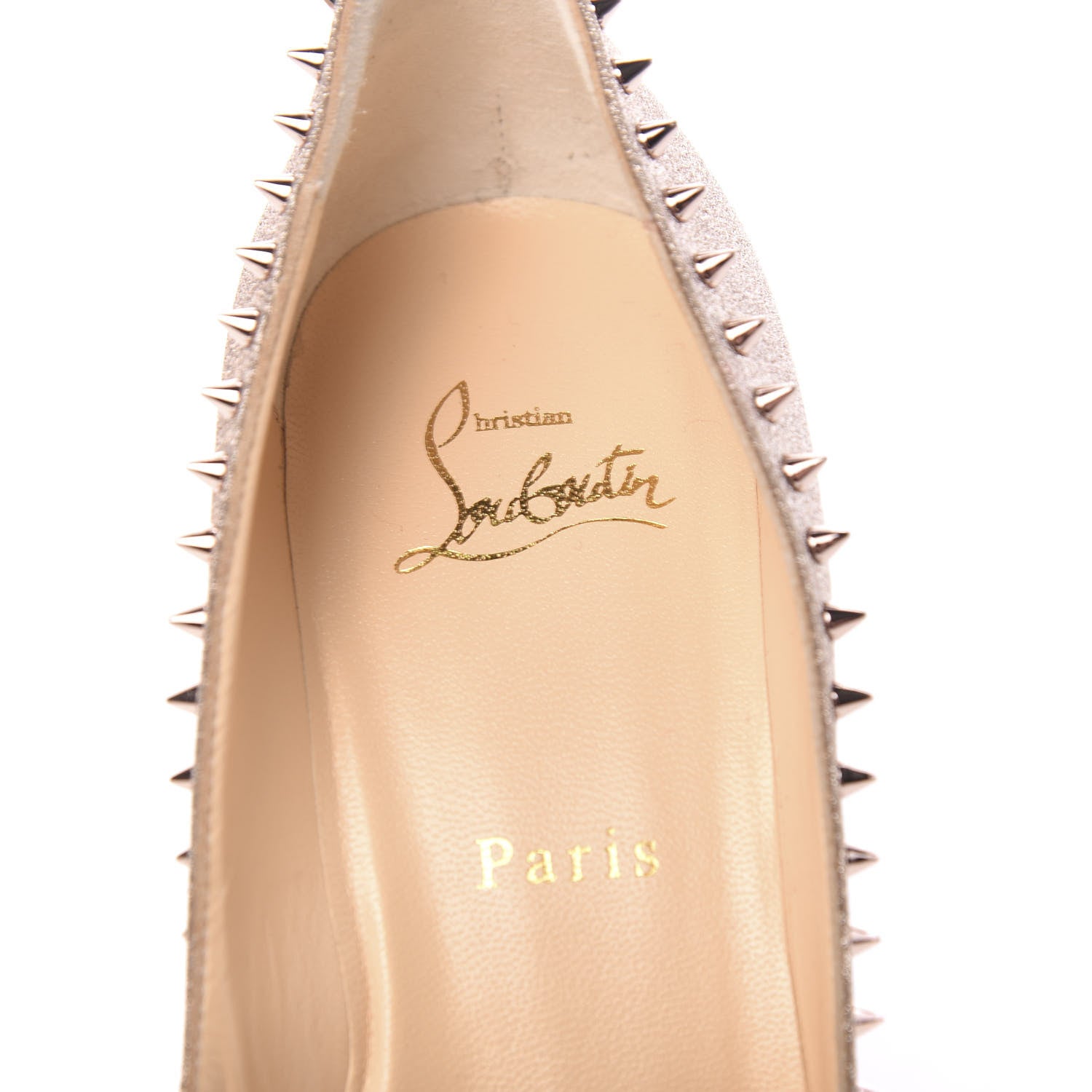 Christian Louboutin Mini Glitter Anjalina 85 Pumps 38 Courtisane PInk Bronze 6 of 7