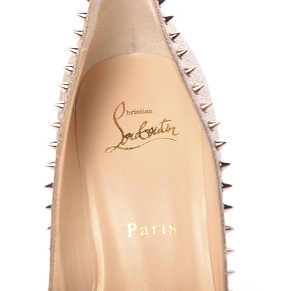 Christian Louboutin Mini Glitter Anjalina 85 Pumps 38 Courtisane PInk Bronze 6 of 7