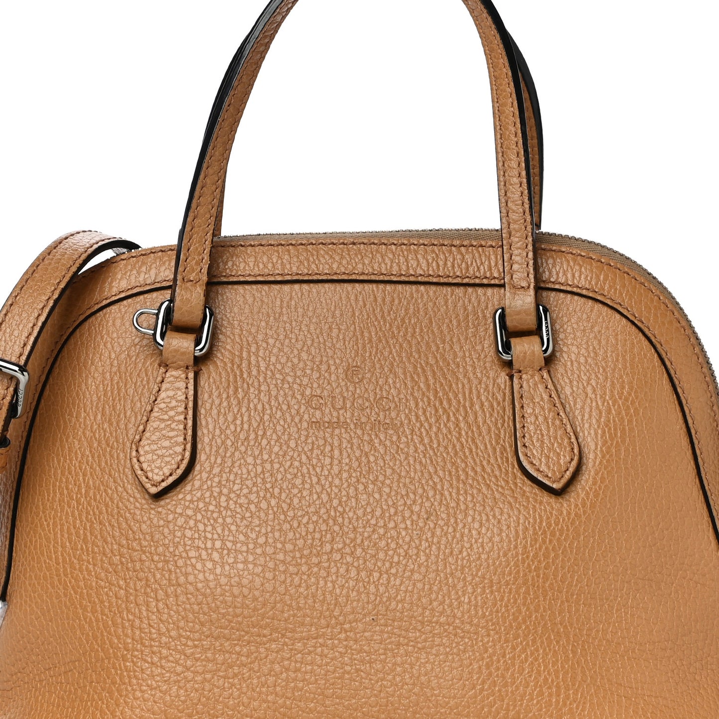 Calfskin Mini Dome Bag Whiskey