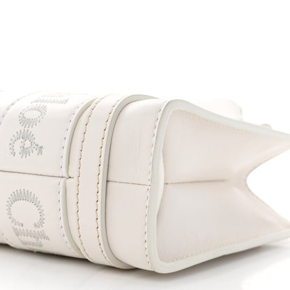 Chloe Calfskin Mini Woody Ribbon Tote White 10 of 10