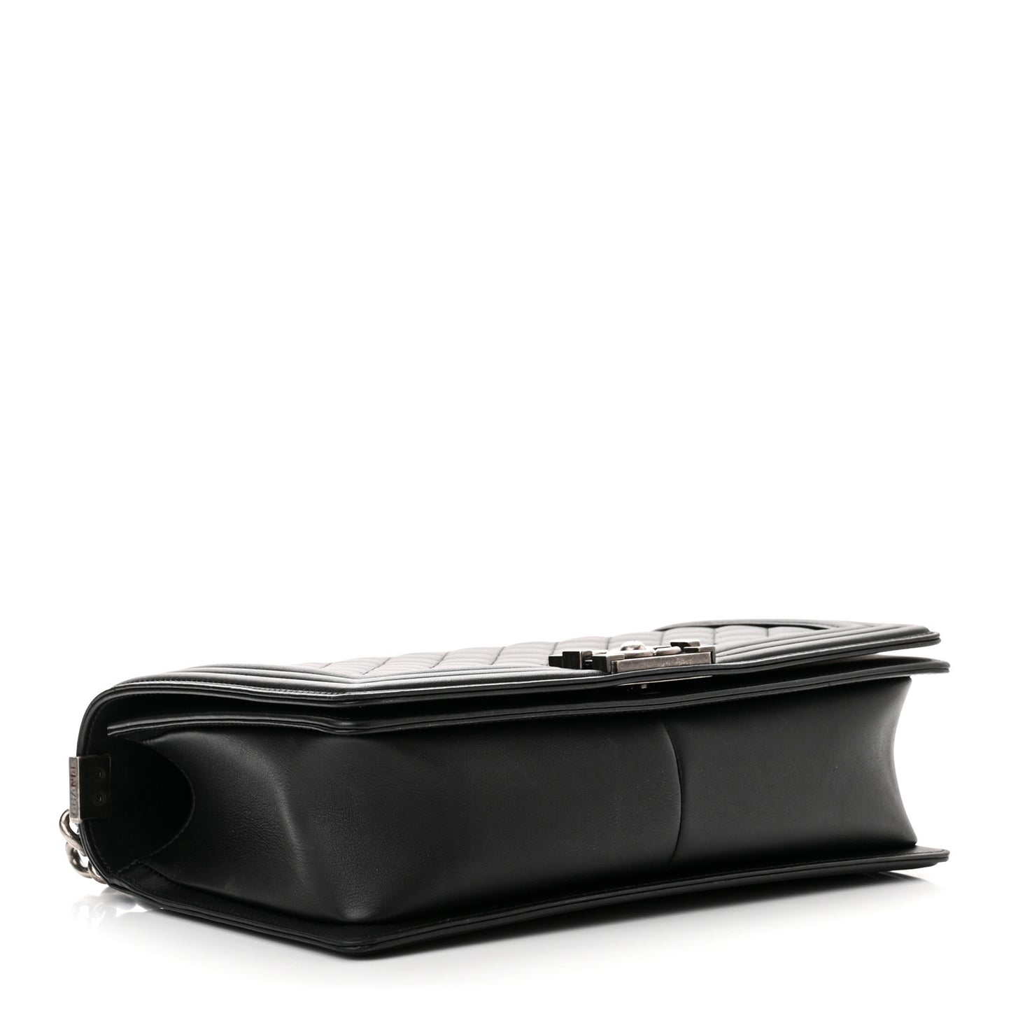 Calfskin Quilted New Medium Boy Flap Black