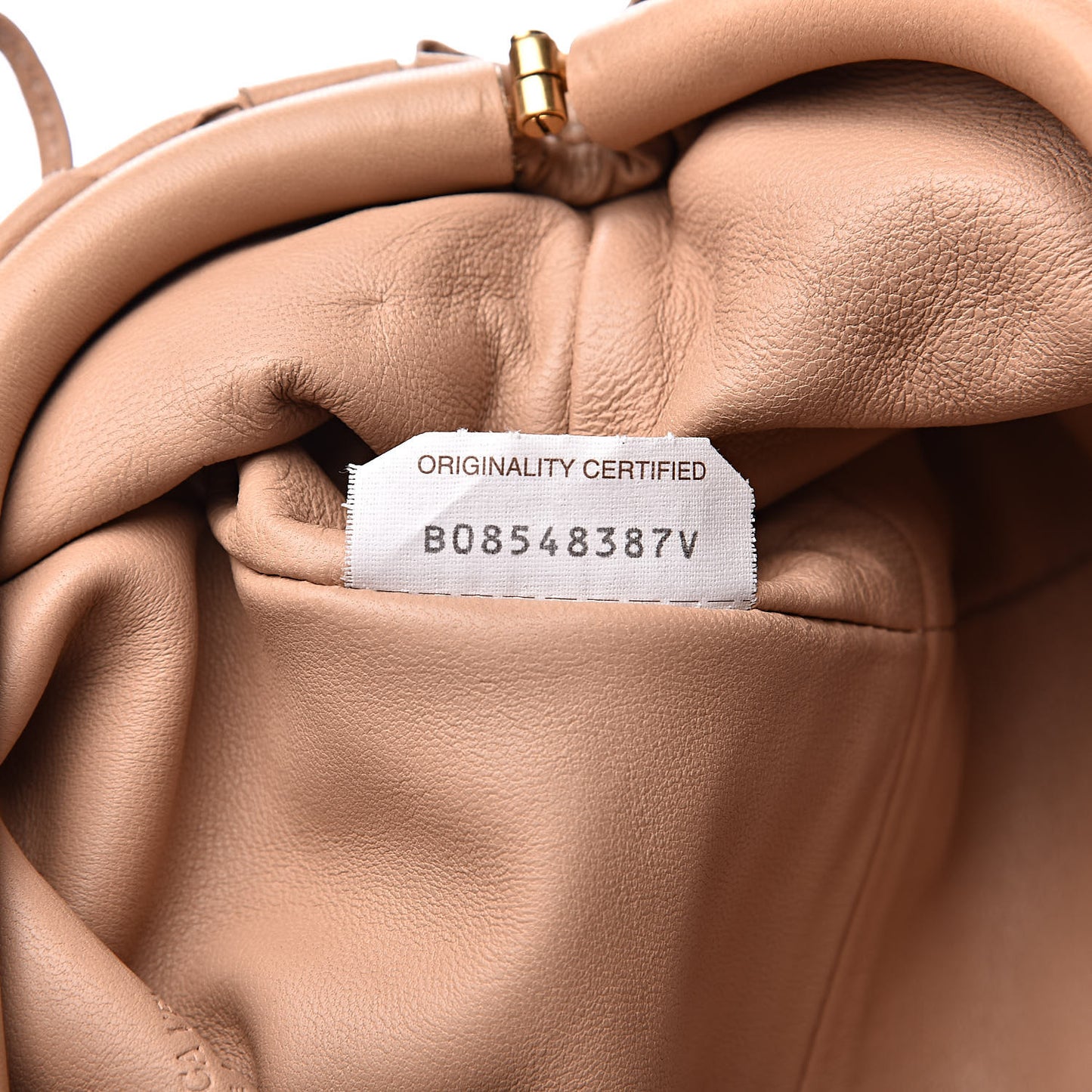 Nappa Intrecciato The Mini Pouch Almond