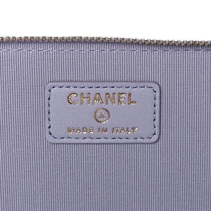 Chanel Lambskin Quilted Small Top Handle Vanity Case With Chain Light Purple 6 of 12