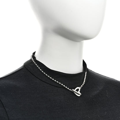 Gucci Sterling Silver Heart Toggle Necklace 2 of 5