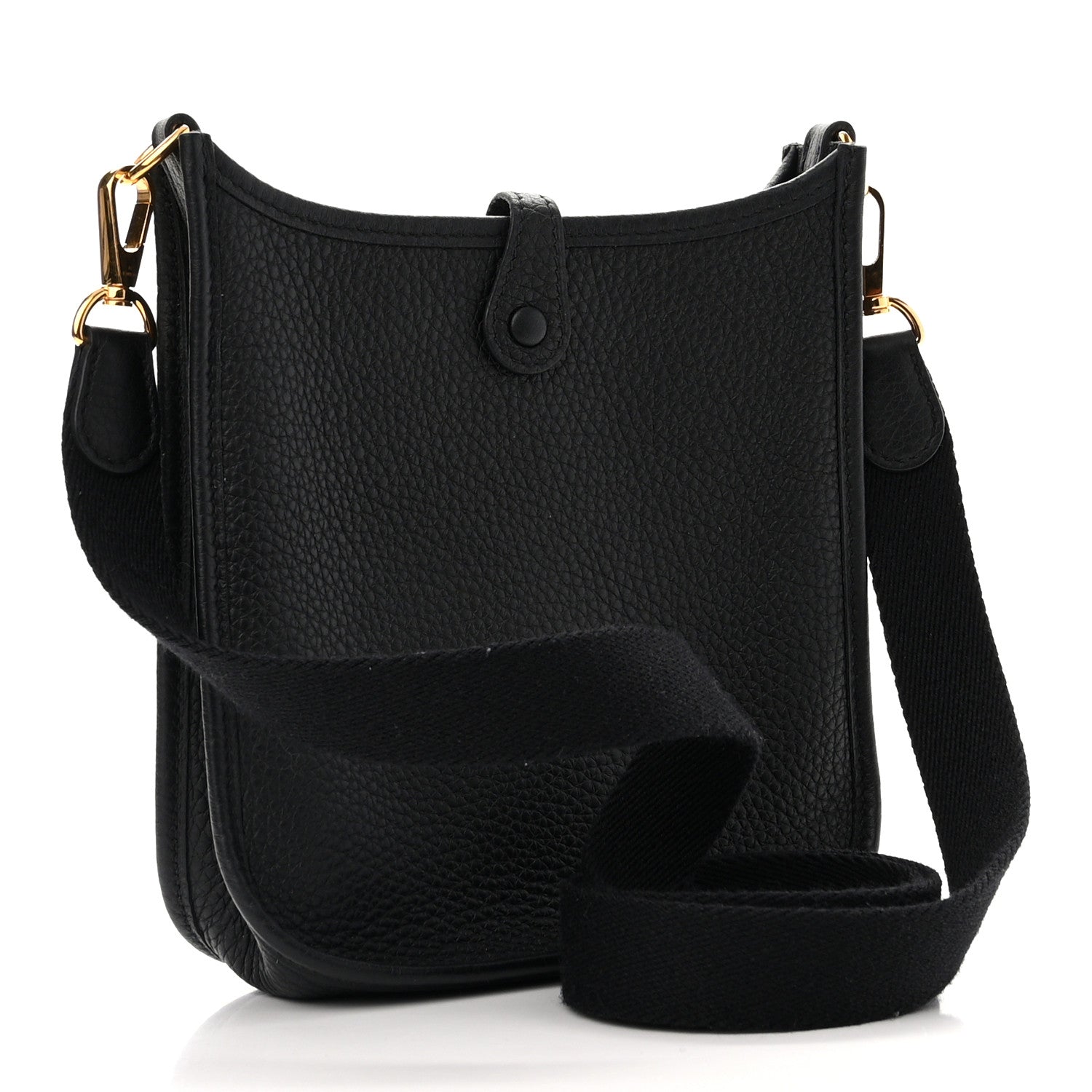 Hermes Taurillon Clemence Evelyne TPM Black 3 of 11