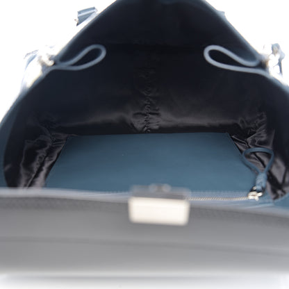 3.1 Phillip Lim 3.1 Calfskin Colorblock Medium Pashli Satchel Steel Off White 4 of 8