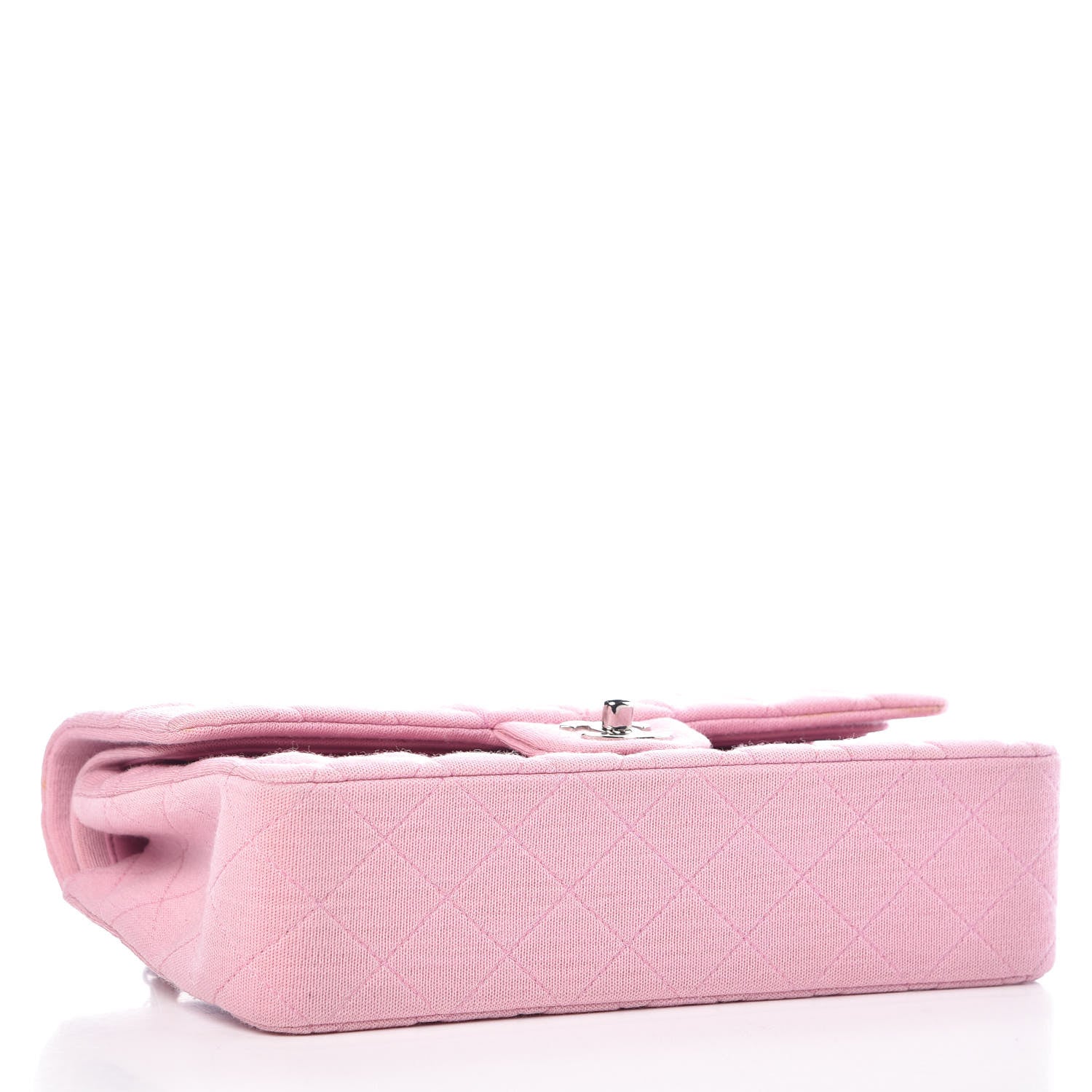 Chanel Jersey Quilted Medium Double Flap Pink 4 of 12