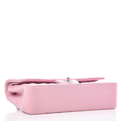 Chanel Jersey Quilted Medium Double Flap Pink 4 of 12