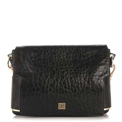 Givenchy Pebbled Lambskin Melancholia Shoulder Bag Black 1 of 7