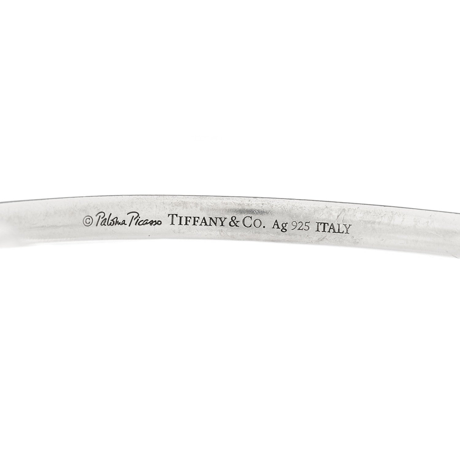 Tiffany Sterling Silver Paloma Picasso Knot Hinged Bangle Bracelet 3 of 4