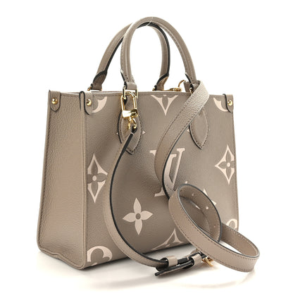 Louis Vuitton Empreinte Monogram Giant Onthego PM Tourterelle Creme 3 of 8