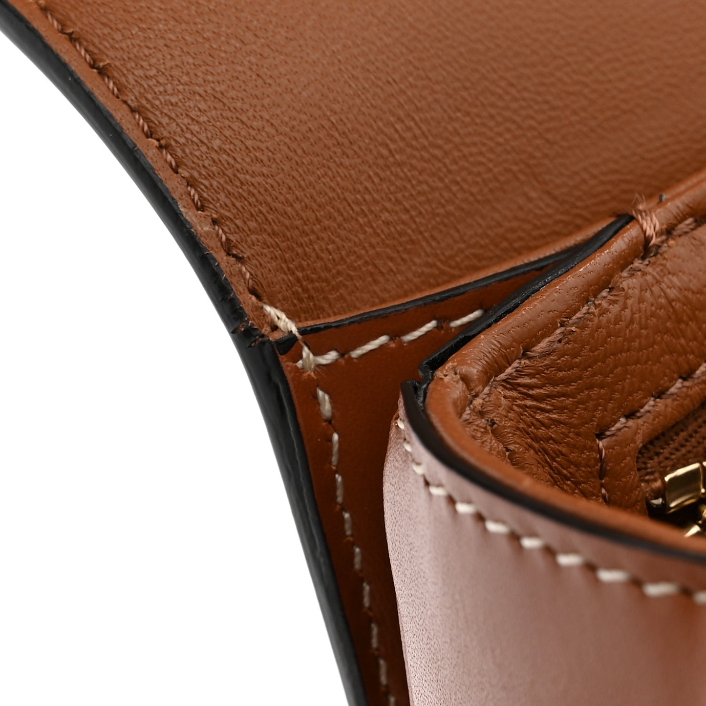 Calfskin Triomphe Canvas Teen Triomphe Bag Tan