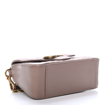 Gucci Calfskin Matelasse Mini GG Marmont Top Handle Shoulder Bag Porcelain Rose 3 of 4