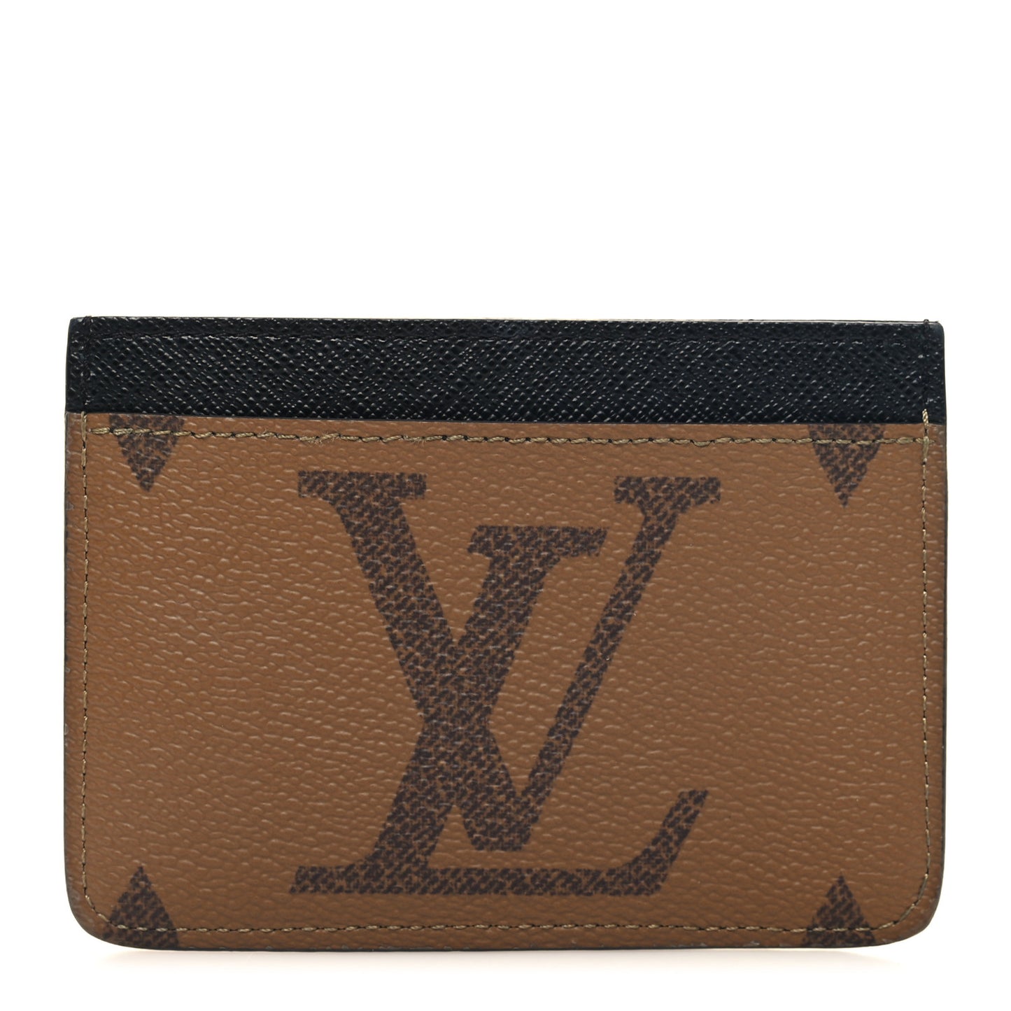 Reverse Monogram Side Up Card Holder