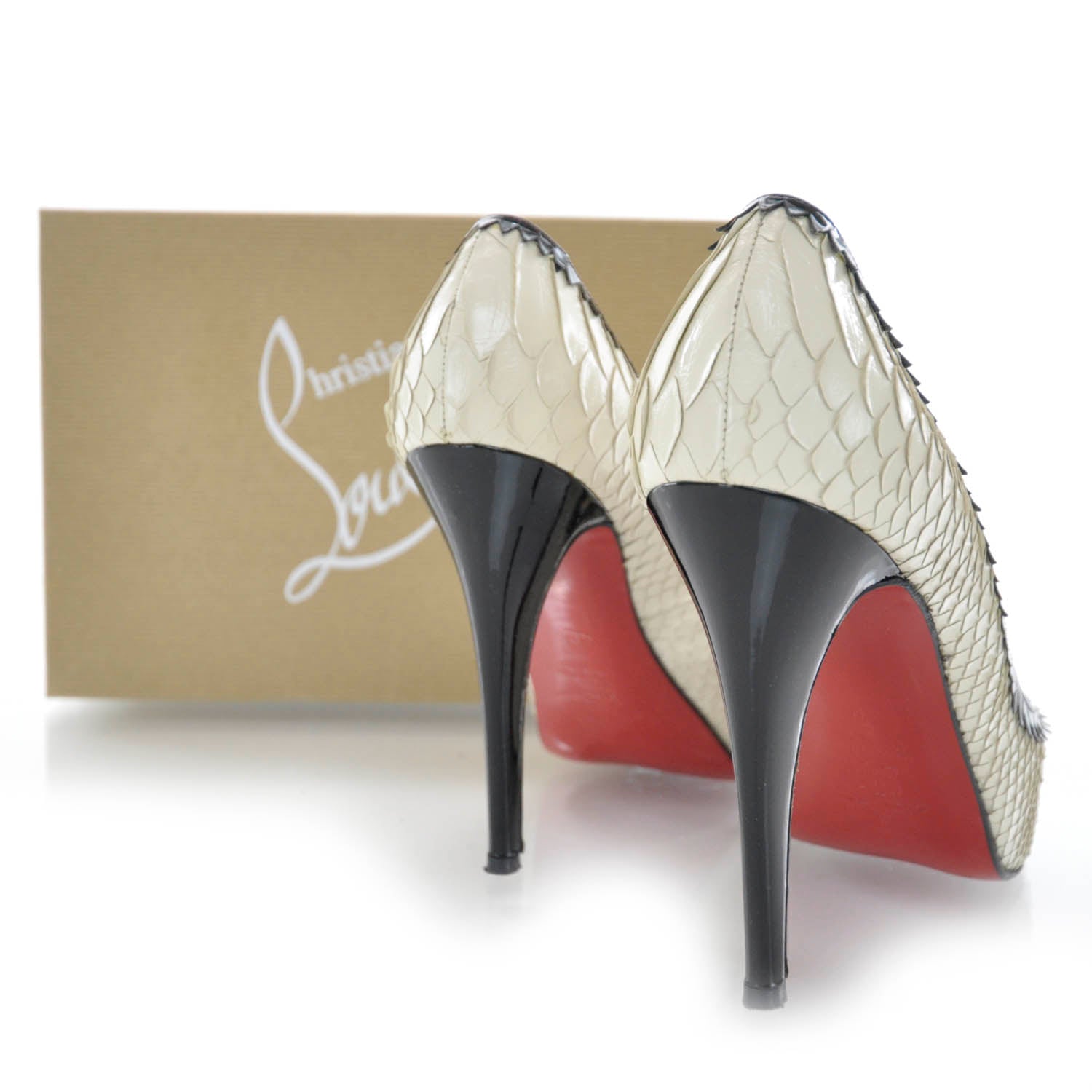 Christian Louboutin Pitone Python Jaws 120 Platform Pumps 40 3 of 6