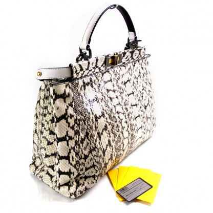 Fendi Snakeskin Large Peekaboo Iconic Satchel 3 of 11