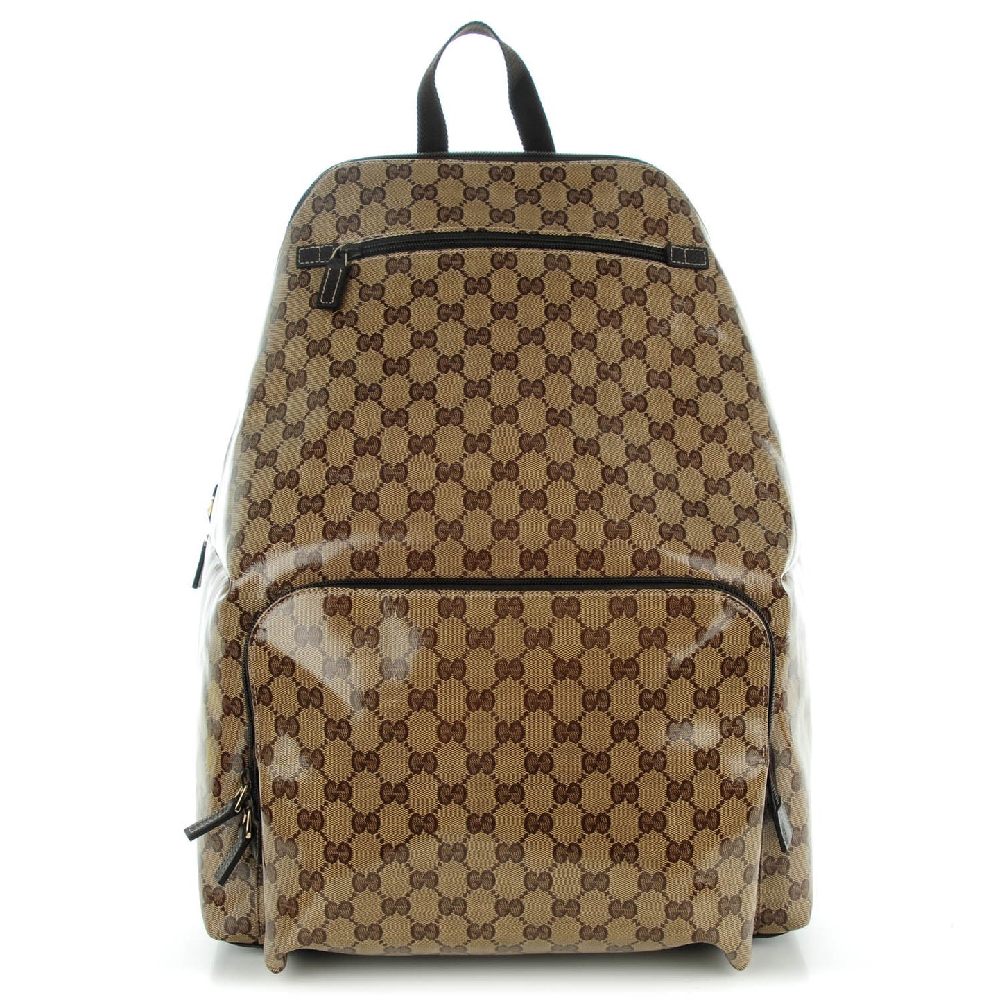 Crystal Monogram Backpack Dark Brown