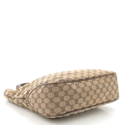 Gucci Monogram Piston Lock Tote Brown 4 of 11