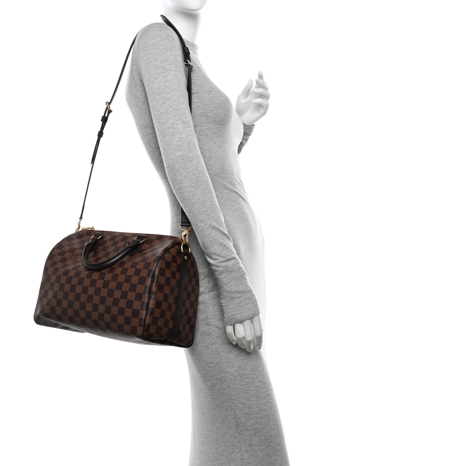Louis Vuitton Damier Ebene Speedy Bandouliere 30 2 of 10