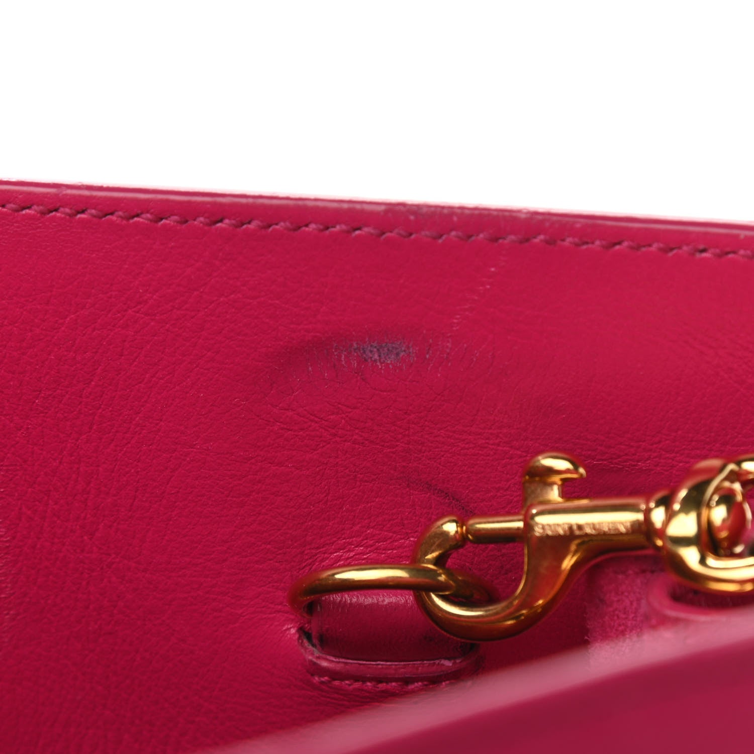 Saint Laurent Calfskin Small Sac De Jour Lipstick Fuchsia 20 of 22