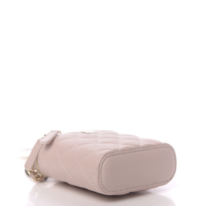 Chanel Caviar Quilted Small Vertical Coco Beauty Vanity Case With Chain Light Pink 5 of 11