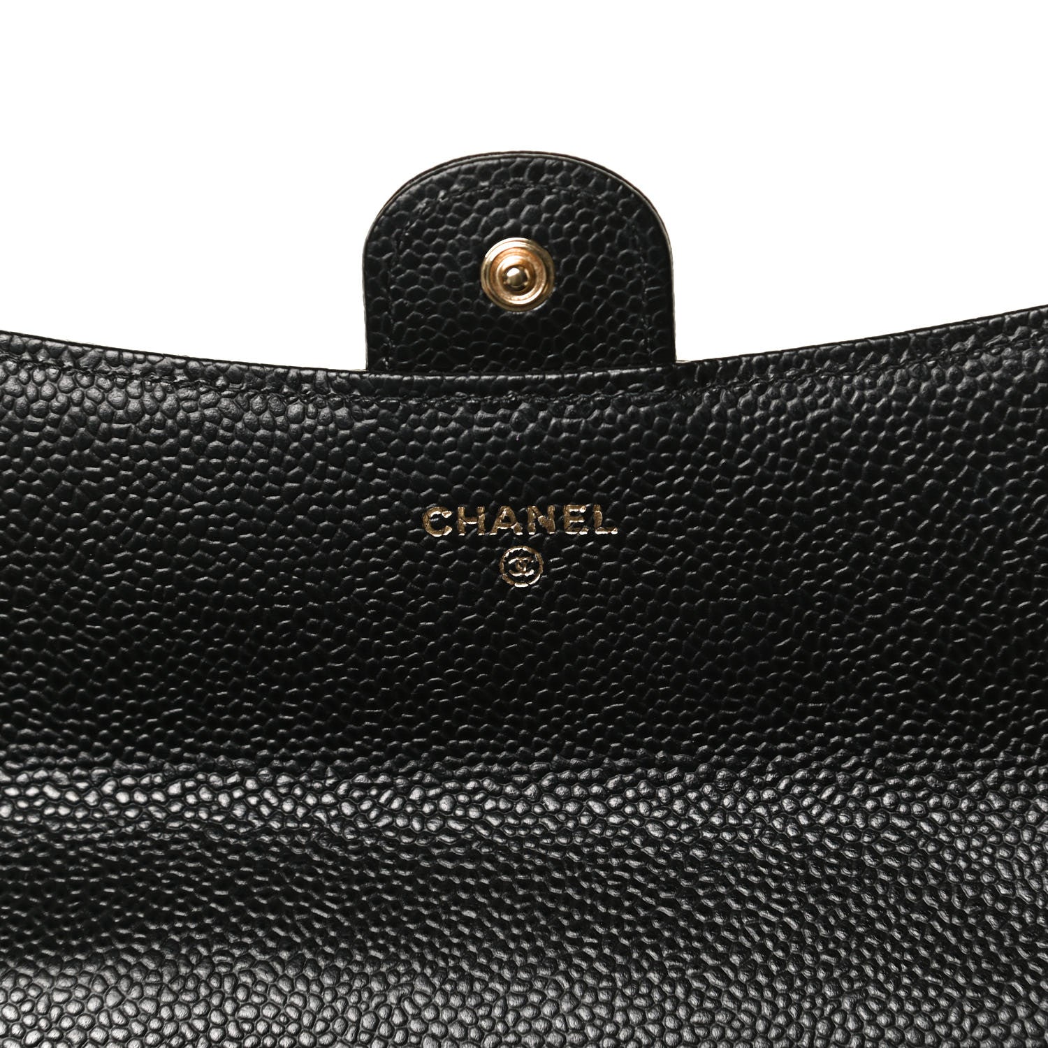 Chanel Caviar Quilted Large Gusset Flap Wallet Black 12 of 22
