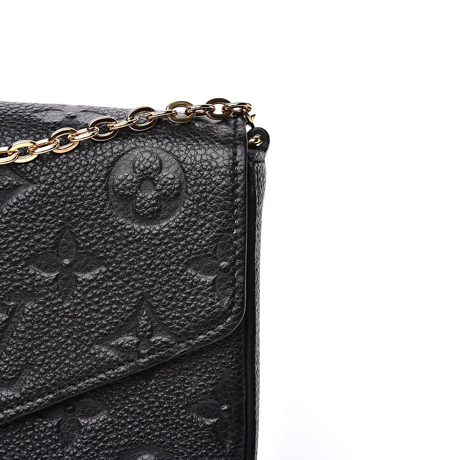 Louis Vuitton Empreinte Pochette Felicie Chain Wallet Black 13 of 13