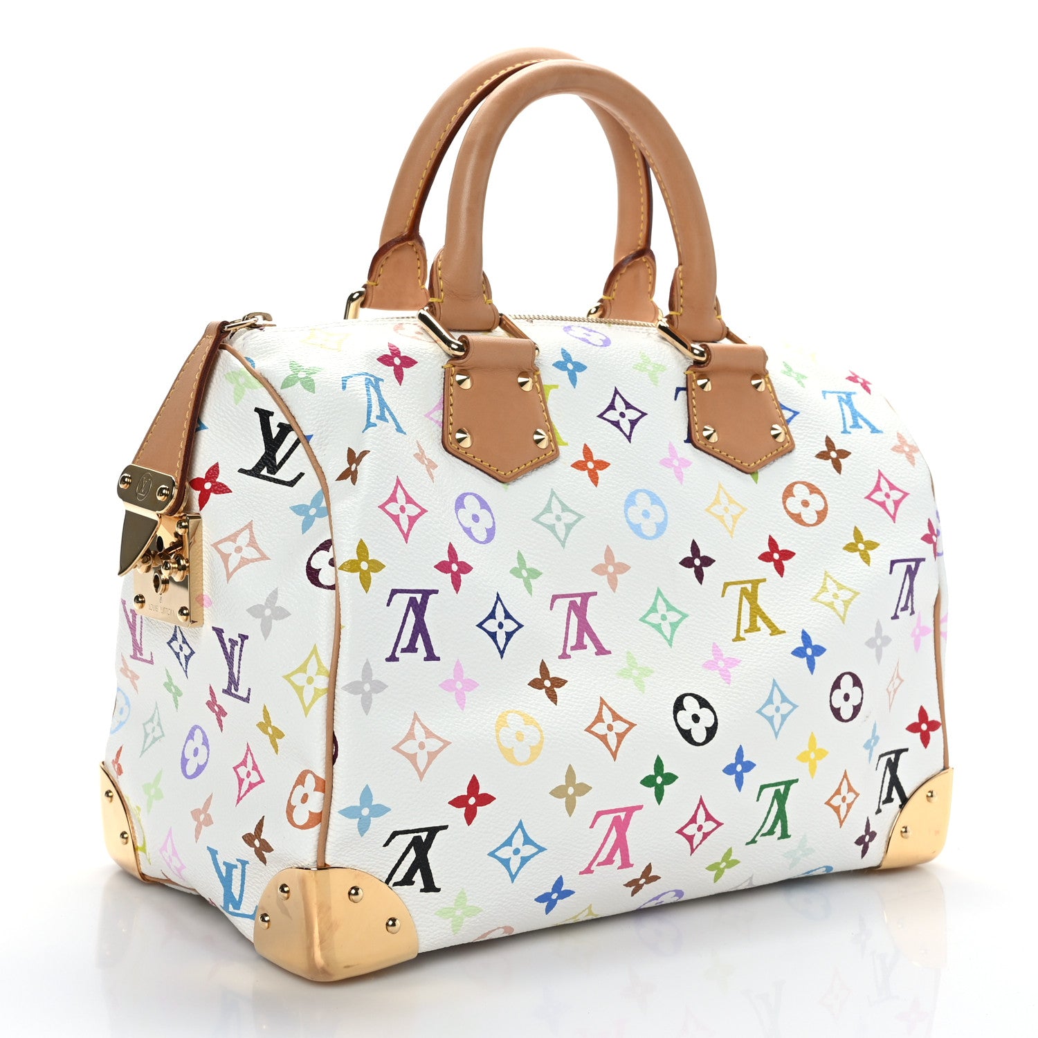 Louis Vuitton Monogram Multicolor Speedy 30 White 3 of 8
