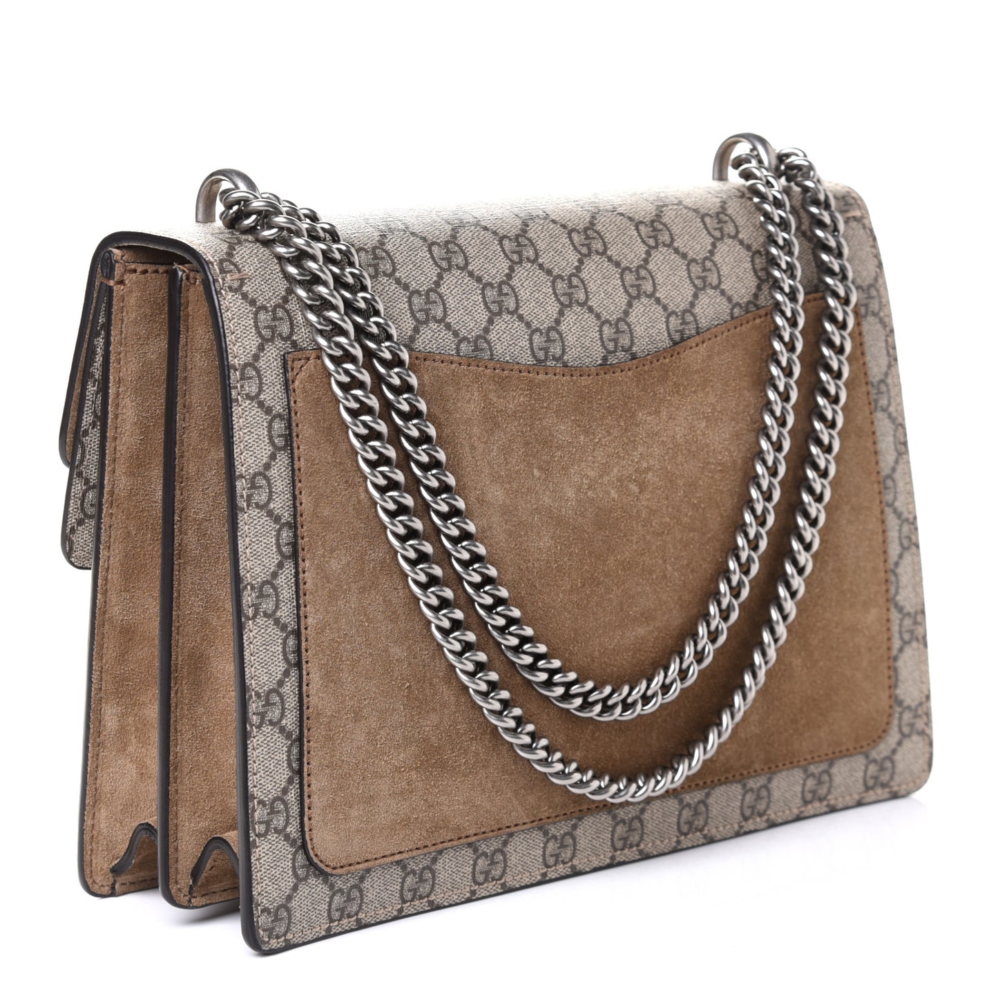 GG Supreme Monogram Medium Dionysus Shoulder Bag Taupe