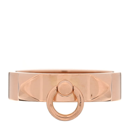 Hermes 18K Rose Gold PM Collier De Chien Ring 56 7.75 1 of 4