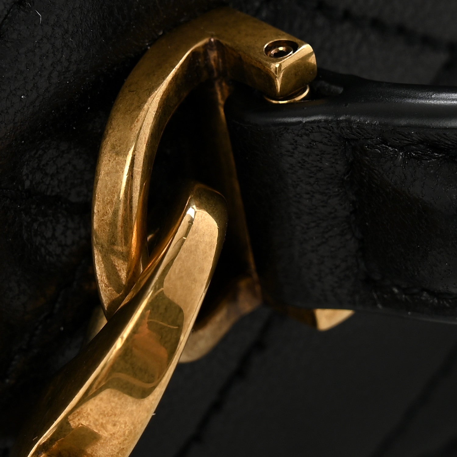 Saint Laurent Lambskin Quilted Mini Gaby Vanity Case Black 12 of 12