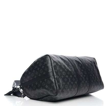 Louis Vuitton Monogram Eclipse Keepall Bandouliere 55 3 of 9